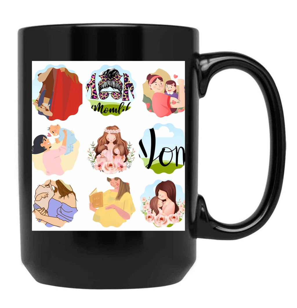 For Mom Black Coffee Mug, Gift Coffee Mug