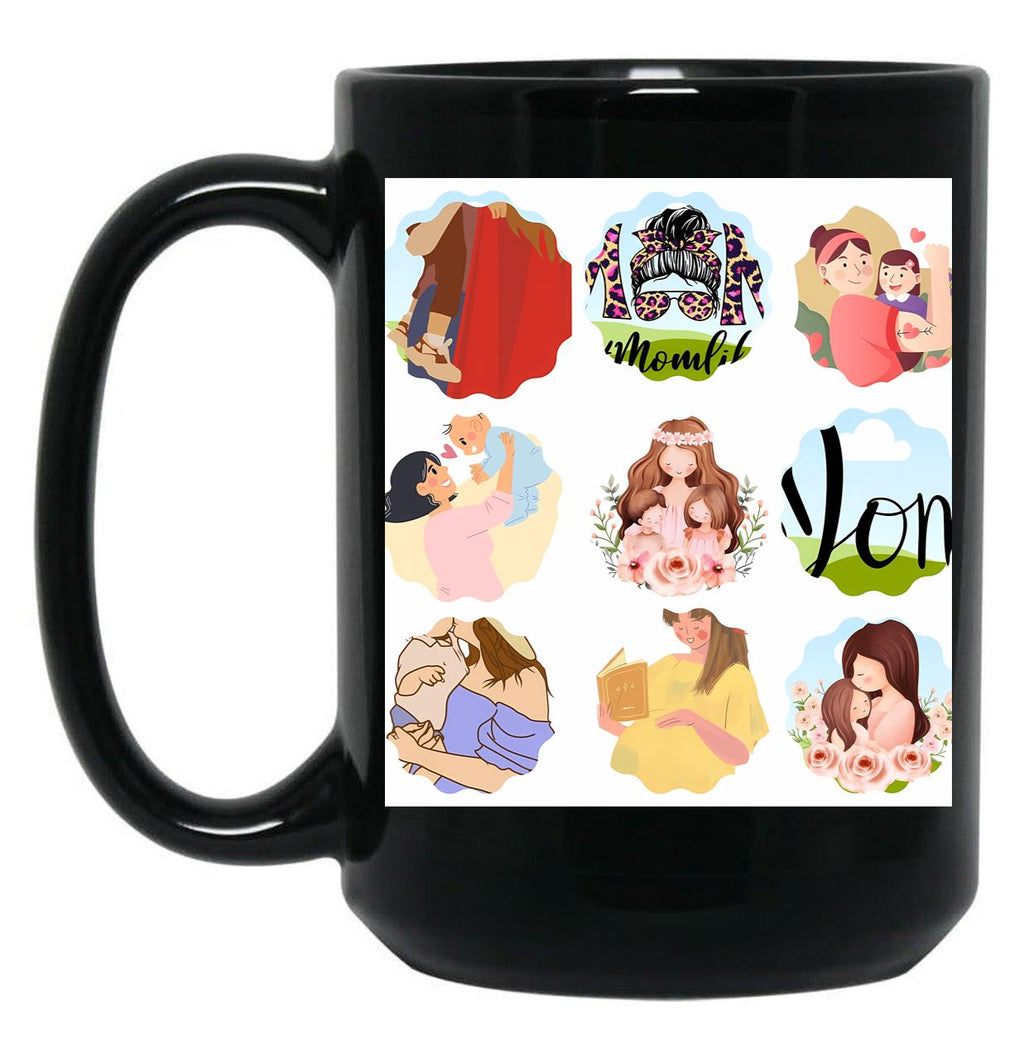 For Mom Black Coffee Mug, Gift Coffee Mug