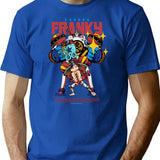Franky One Piece Premium Heavyweight Cotton T-Shirt - Blue