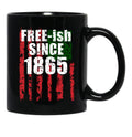 Free-Ish Juneteenth Day Flag Black Pride Black Coffee Mug - Black