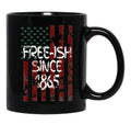 Free-Ish Since 1865 Juneteenth Day Flag Black Pride Gift Mug Black Coffee Mug - Black