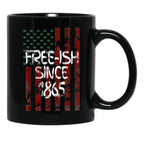 Free-Ish Since 1865 Juneteenth Day Flag Black Pride Gift Mug Black Coffee Mug - Black