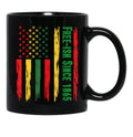 Free-Ish Since 1865 Juneteenth Independence Freedom Day Black Coffee Mug - Black
