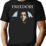 Freeedom T-Shirt for Men & Women, T-Shirts Graphic Tee - Black
