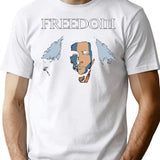 Freeedom T-Shirt for Men & Women, T-Shirts Graphic Tee - White