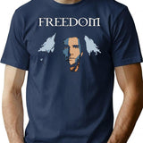 Freeedom T-Shirt for Men & Women, T-Shirts Graphic Tee - Navy