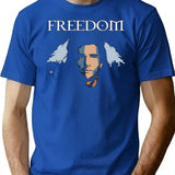 Freeedom T-Shirt for Men & Women, T-Shirts Graphic Tee - Blue