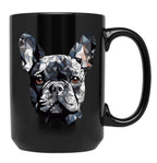 French Bulldog (Minimalist Design) Black Coffee Mug, Gift Coffee Mug