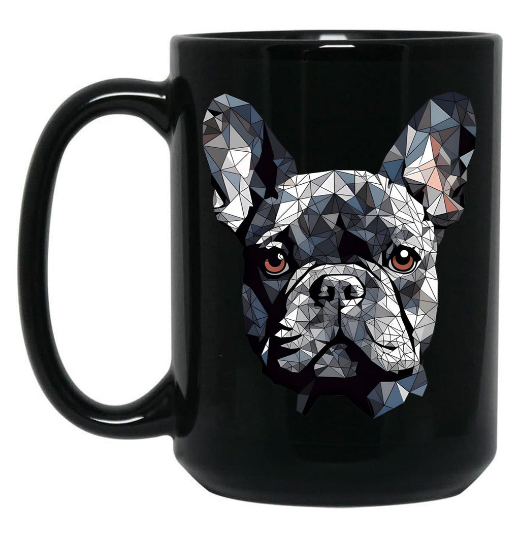 French Bulldog (Minimalist Design) Black Coffee Mug, Gift Coffee Mug