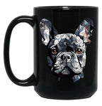 French Bulldog (Minimalist Design) Black Coffee Mug, Gift Coffee Mug