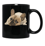 French Bulldog Black Coffee Mug, Gift Coffee Mug - Black