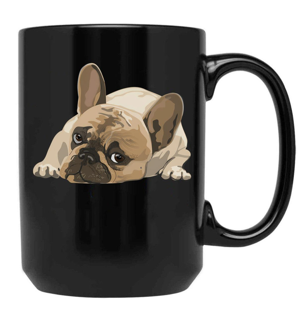 French Bulldog Black Coffee Mug, Gift Coffee Mug