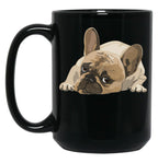 French Bulldog Black Coffee Mug, Gift Coffee Mug
