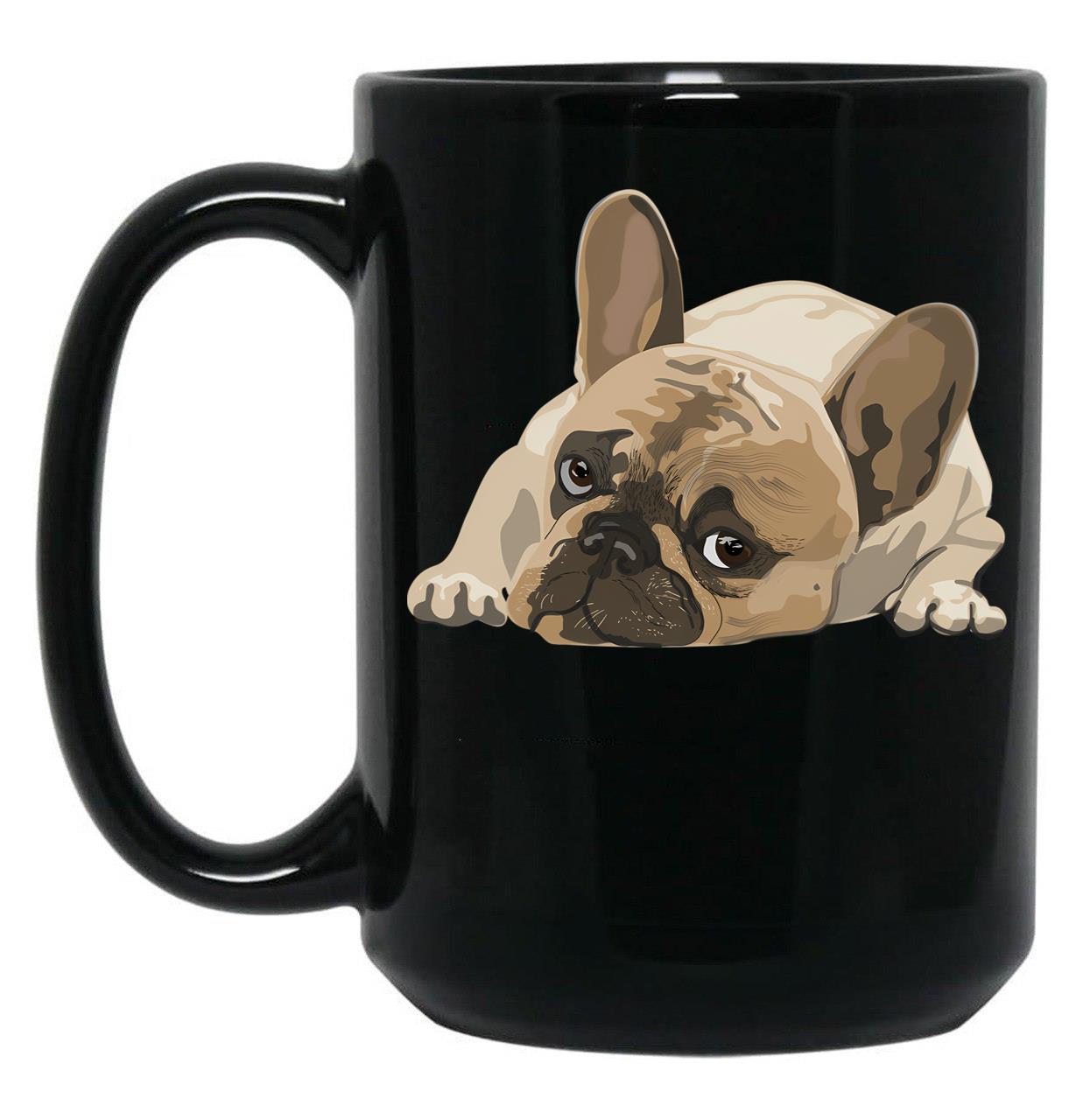 French Bulldog Black Coffee Mug, Gift Coffee Mug