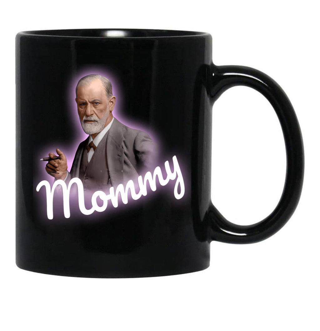 Freud Mommy Meme Classic Black Coffee Mug, Gift Coffee Mug - Black