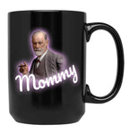 Freud Mommy Meme Classic Black Coffee Mug, Gift Coffee Mug