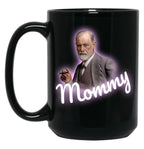 Freud Mommy Meme Classic Black Coffee Mug, Gift Coffee Mug