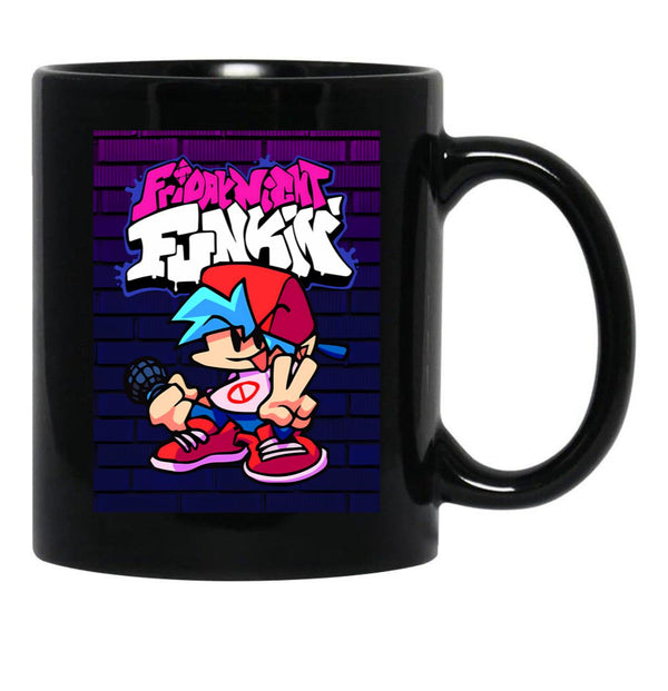 Friday Night Funkin Boyfriend Classic For Fans For Men And Women Black Coffee Mug, Gift Coffee Mug - Black
