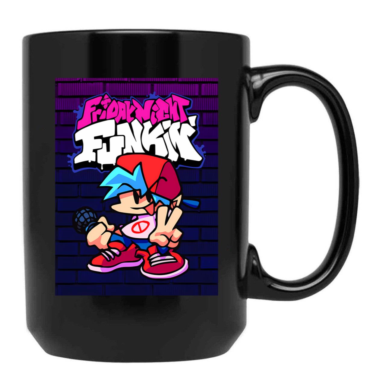Friday Night Funkin Boyfriend Classic For Fans For Men And Women Black Coffee Mug, Gift Coffee Mug