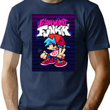 Friday Night Funkin Boyfriend Classic  For Fans For Men And Women Premium Heavyweight Cotton T-Shirt - Navy