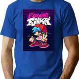 Friday Night Funkin Boyfriend Classic  For Fans For Men And Women Premium Heavyweight Cotton T-Shirt - Blue