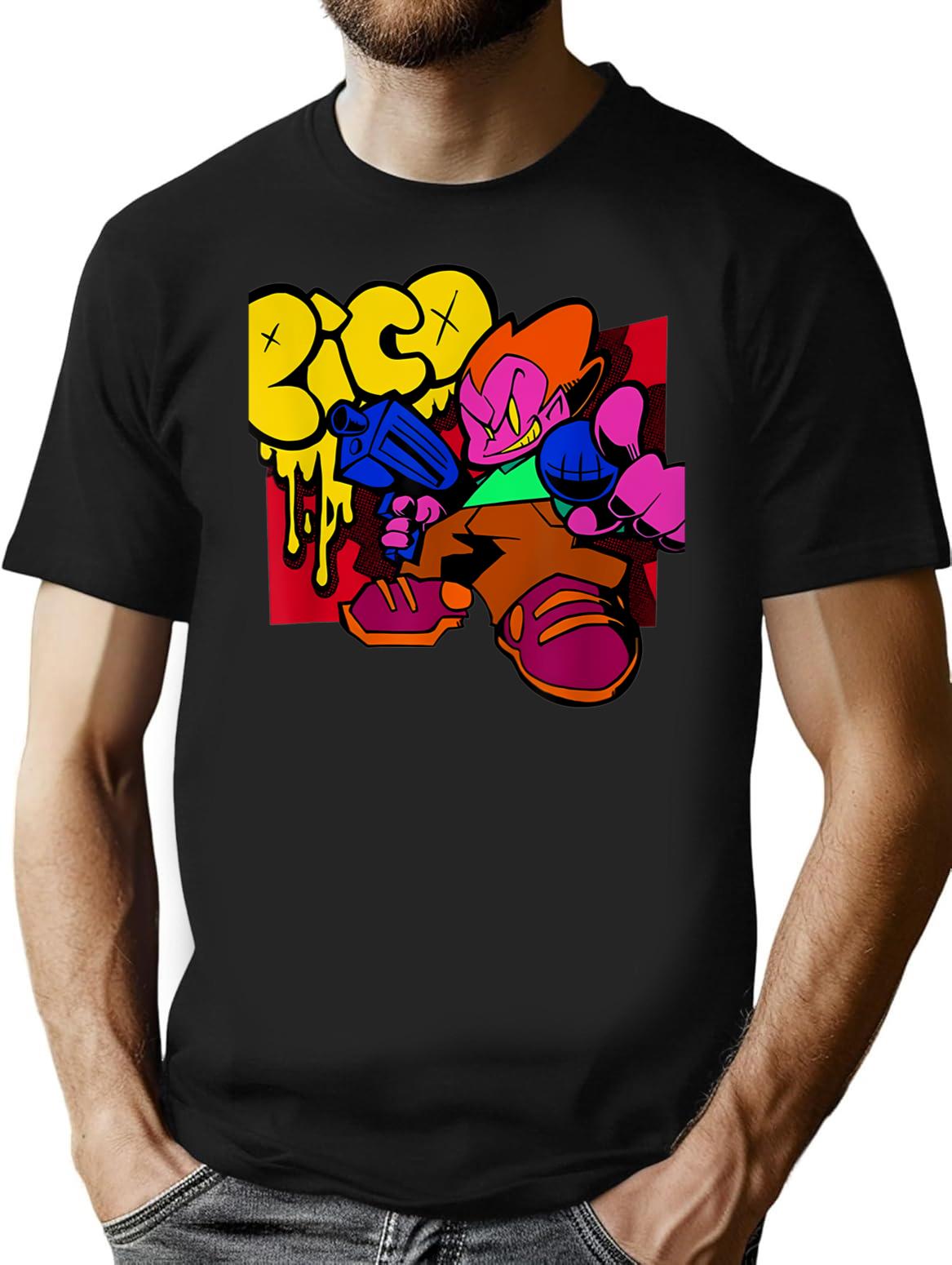 Friday Night Funkin Pico Premium Heavyweight Cotton T-Shirt - Black