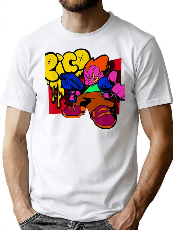 Friday Night Funkin Pico Premium Heavyweight Cotton T-Shirt - White