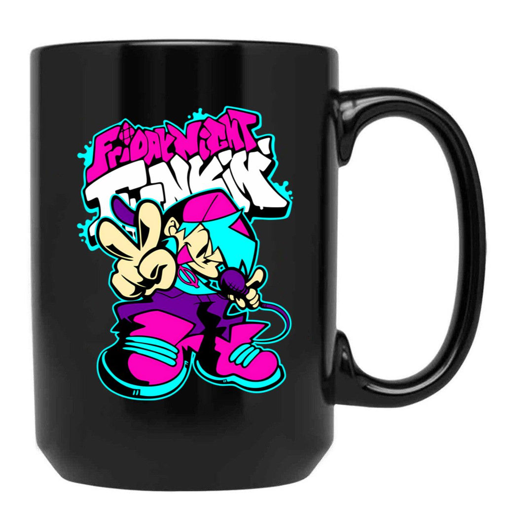 Friday Night Funkin Black Coffee Mug, Gift Coffee Mug