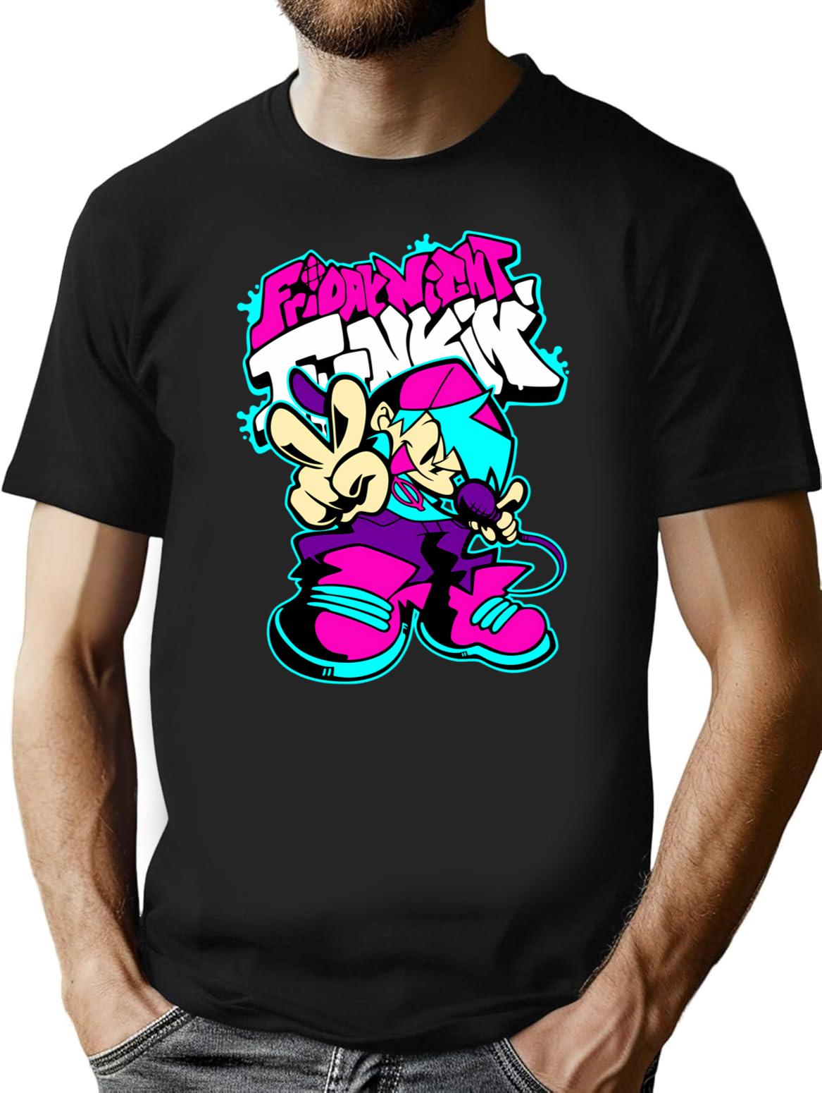 Friday Night Funkin Premium Heavyweight Cotton T-Shirt - Black
