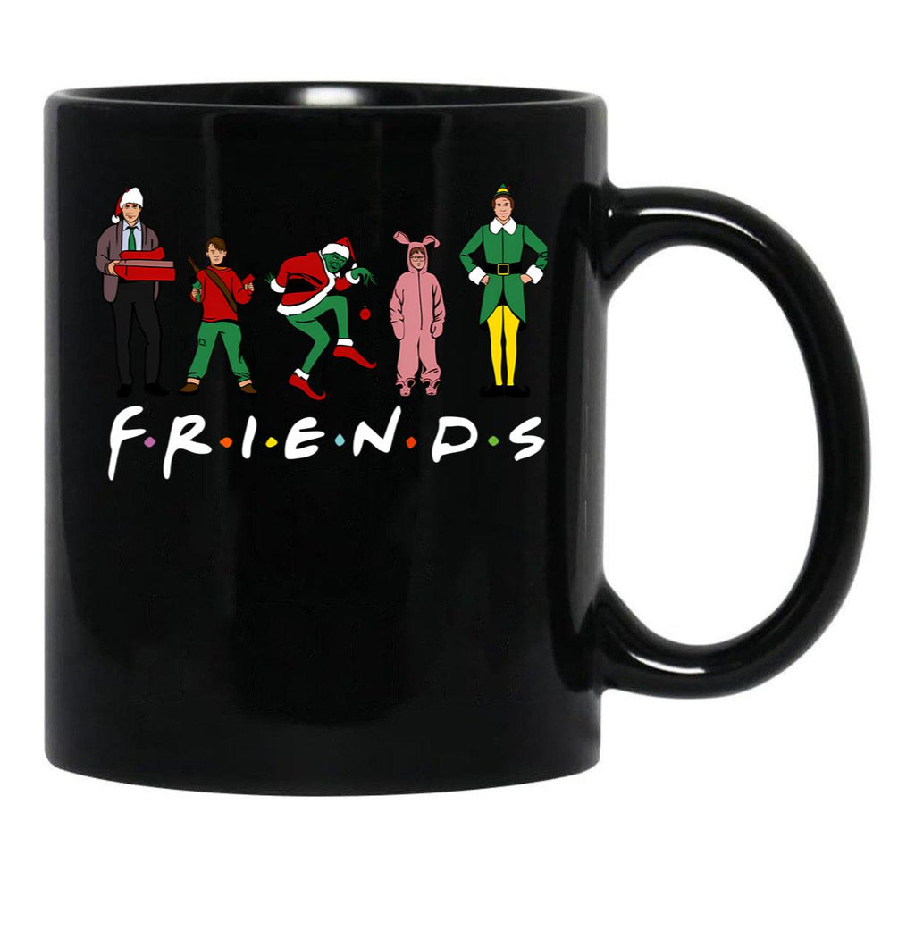 Friend Movies Christmas Gift Black Coffee Mug, Gift Coffee Mug - Black