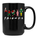 Friend Movies Christmas Gift Black Coffee Mug, Gift Coffee Mug