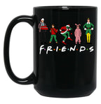 Friend Movies Christmas Gift Black Coffee Mug, Gift Coffee Mug