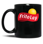 Fritolay Logo for Fans Black Coffee Mug, Gift Coffee Mug