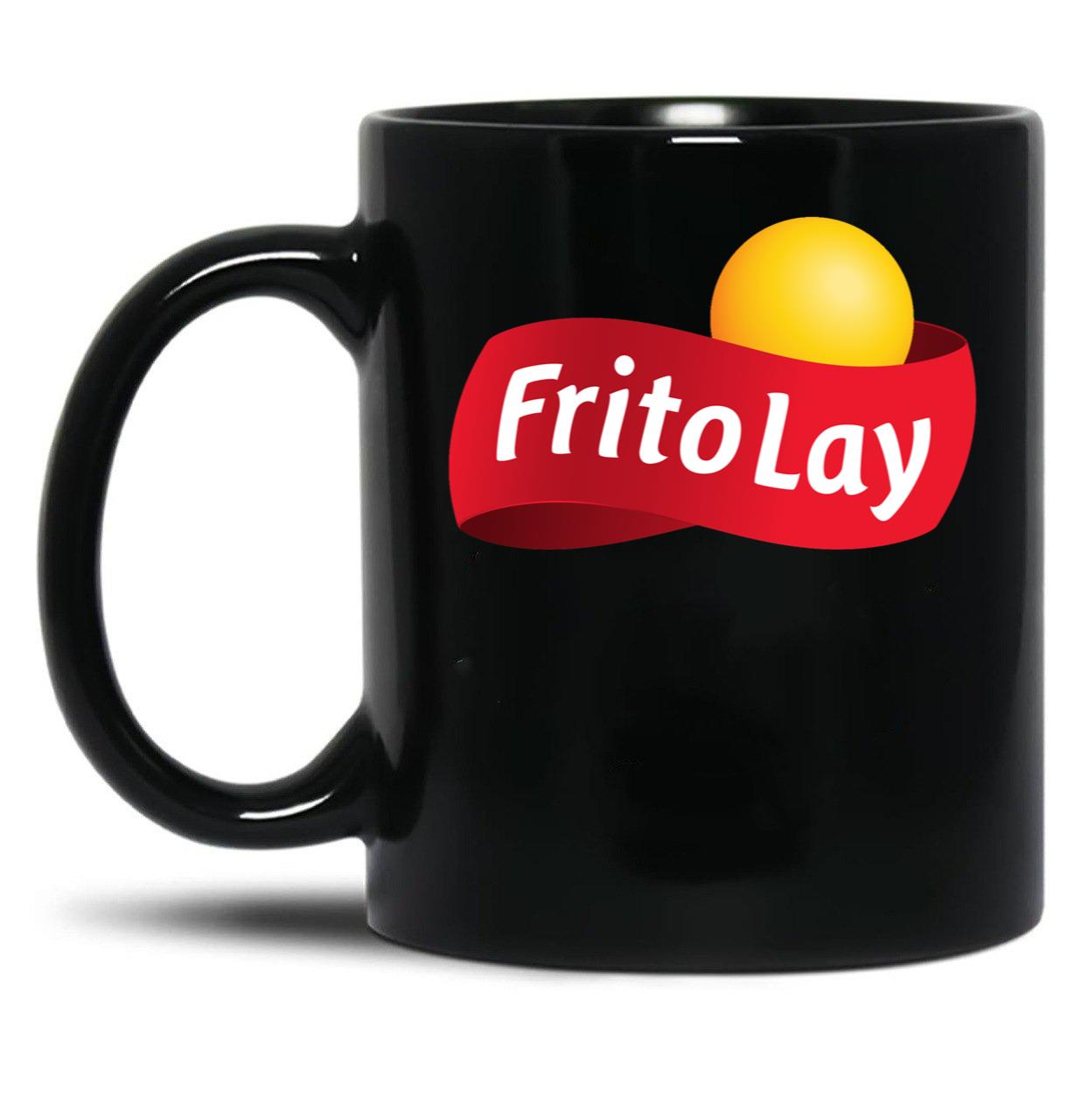 Fritolay Logo for Fans Black Coffee Mug, Gift Coffee Mug