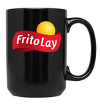 Fritolay Logo for Fans Black Coffee Mug, Gift Coffee Mug
