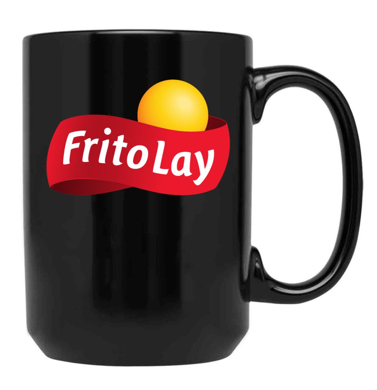 Fritolay Logo for Fans Black Coffee Mug, Gift Coffee Mug
