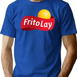 Fritolay Logo for Fans Premium Heavyweight Cotton T-Shirt - Blue