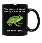 Frog Never Zero Black Coffee Mug, Gift Coffee Mug - Black