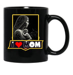 From Egyape ArtistsMom I Love You (3Rd Design) Black Coffee Mug, Gift Coffee Mug - Black