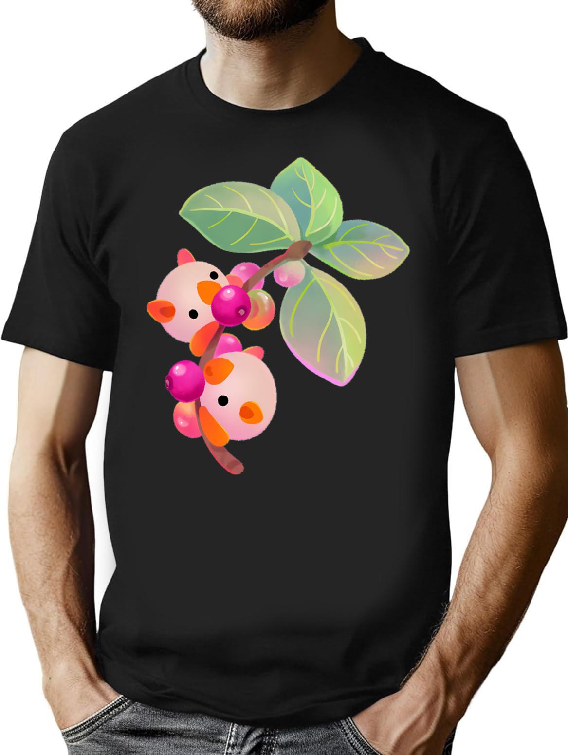 Fruit And Bat - Dark T-Shirt for Men & Women, T-Shirts Graphic Tee - Black
