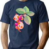 Fruit And Bat - Dark T-Shirt for Men & Women, T-Shirts Graphic Tee - Navy