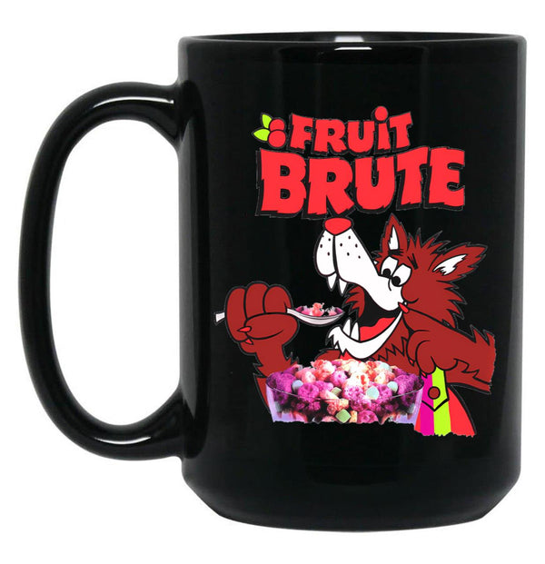 Fruit Brute - Vintage Discontinued Cereals Black Coffee Mug, Gift Coffee Mug - Black