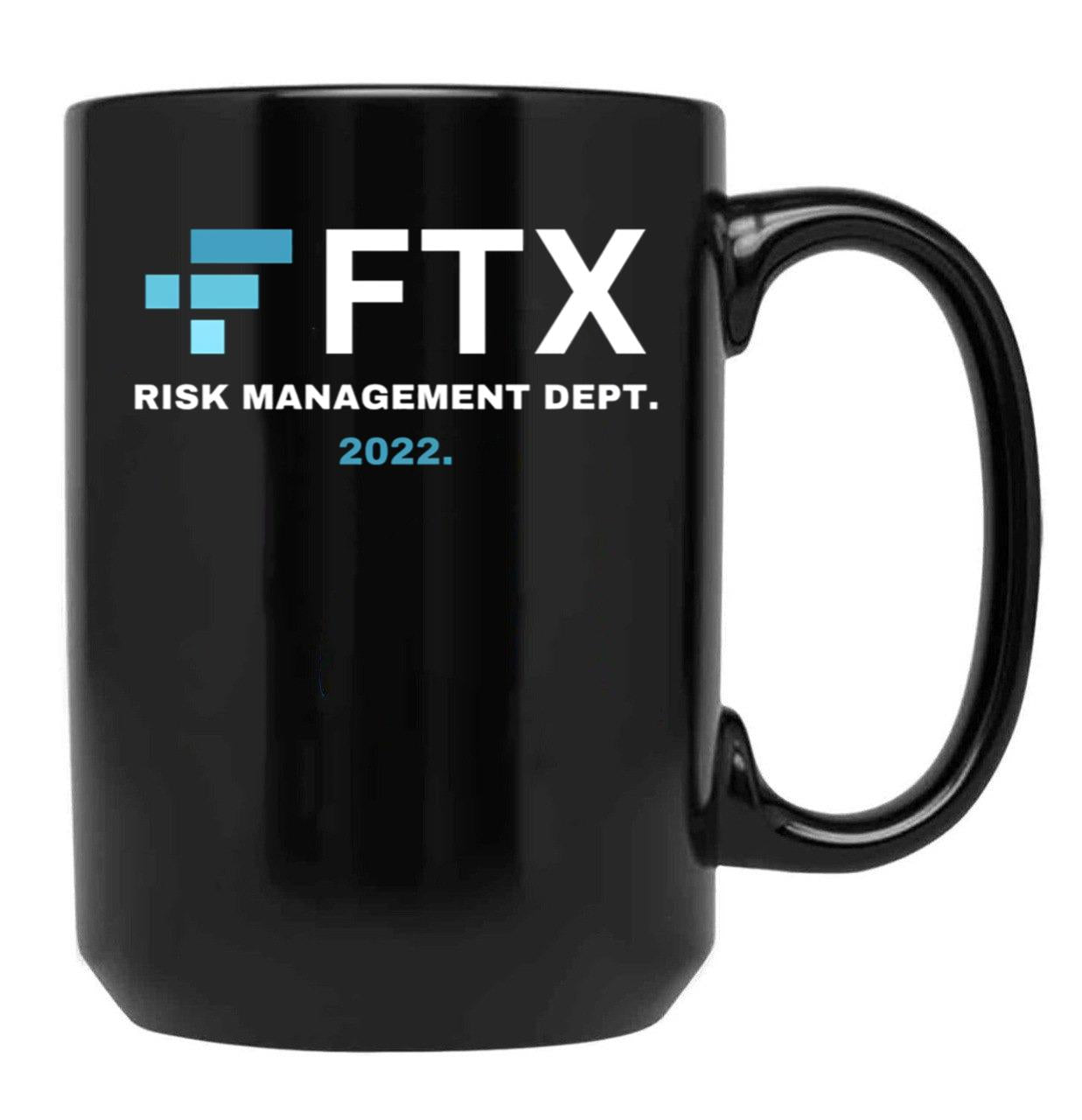 Ftx Risk Management Department Coffee Mug Black Coffee Mug, Gift Coffee Mug