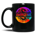 Full Colour Imagine-Dragons Black Coffee Mug, Gift Coffee Mug