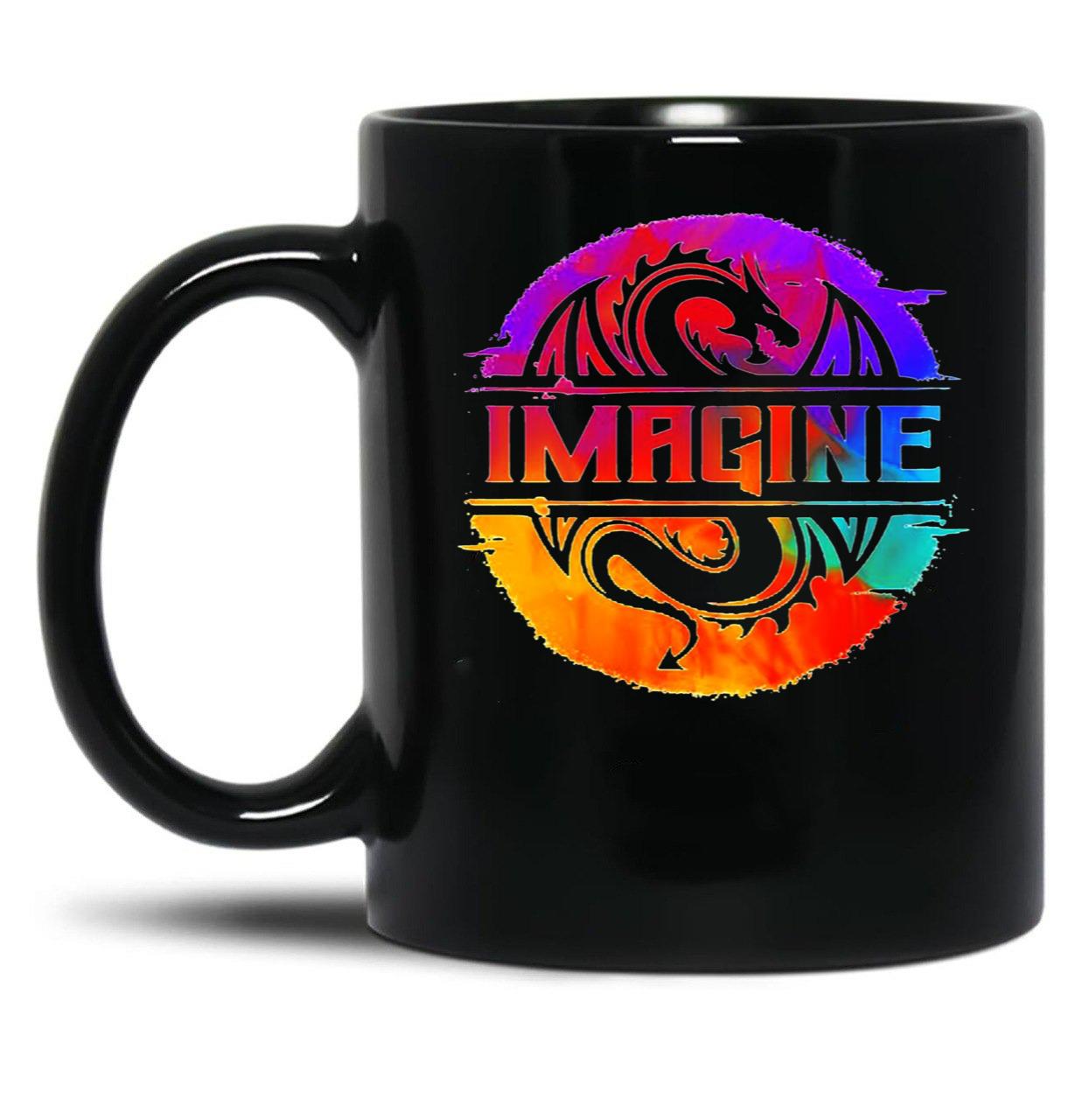 Full Colour Imagine-Dragons Black Coffee Mug, Gift Coffee Mug