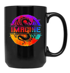 Full Colour Imagine-Dragons Black Coffee Mug, Gift Coffee Mug