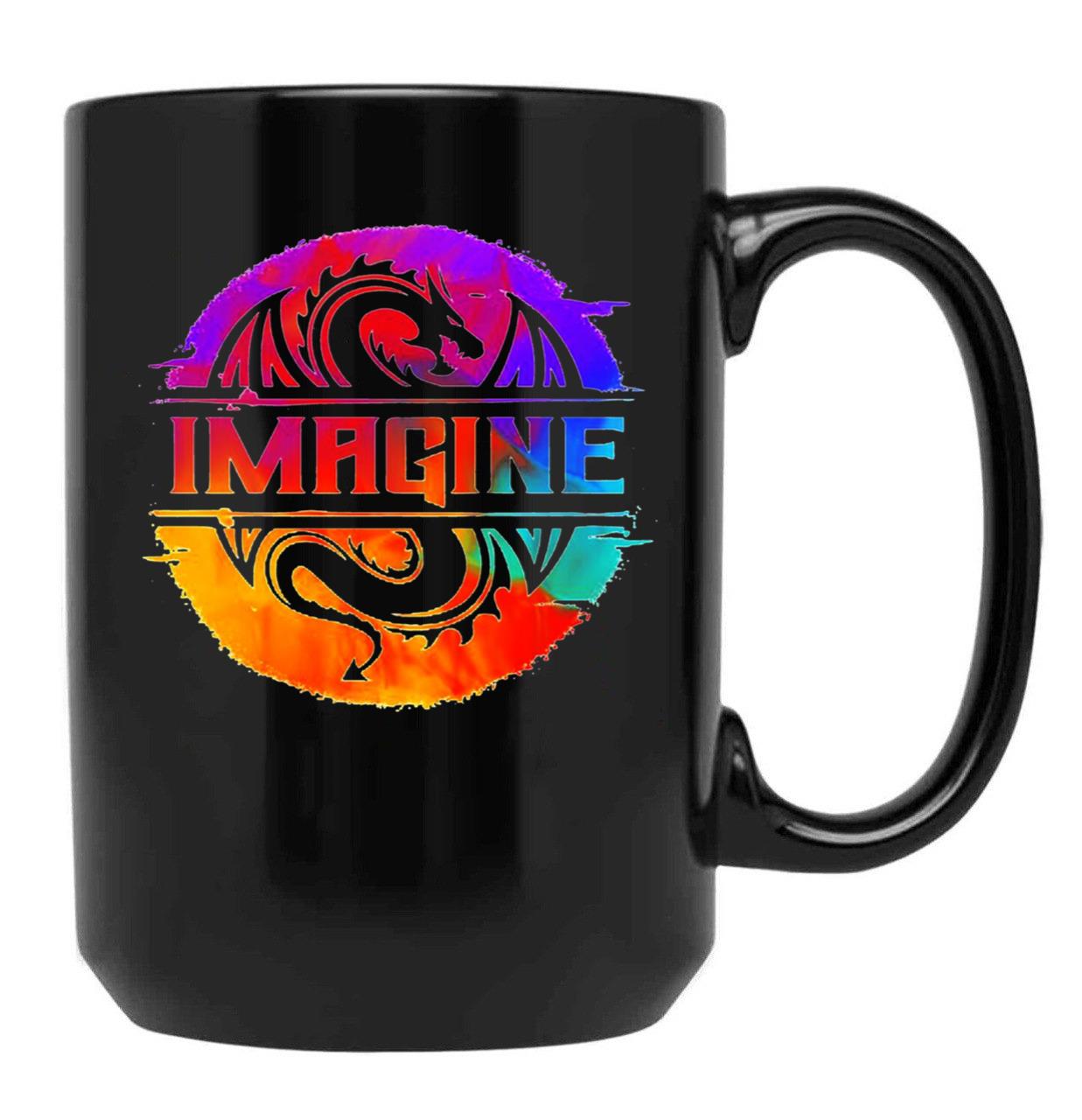 Full Colour Imagine-Dragons Black Coffee Mug, Gift Coffee Mug