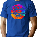 Full Colour Imagine-Dragons Premium Heavyweight Cotton T-Shirt - Blue