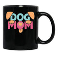 Full Time Dog Mom Funny Black Coffee Mug, Gift Coffee Mug - Black