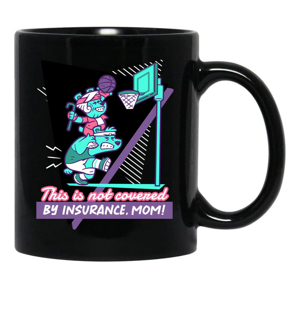 Fun Graphic For Families Who Love Basketball Black Coffee Mug, Gift Coffee Mug - Black
